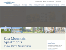 Tablet Screenshot of eastmountainapt.com